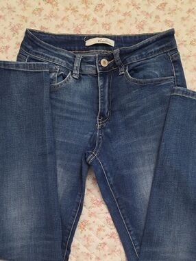 KanCan Dark Blue Skinny Jeans with Subtle Fade
